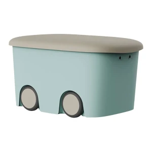 Plastiken Boîte De Rangement Multifonction Avec Roulettes 45l Mint One Size