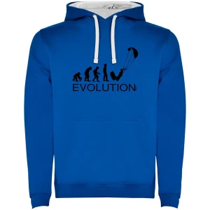 Kruskis Sweat à Capuche Evolution Kite Surf Two-colour Royal Blue / White M Homme