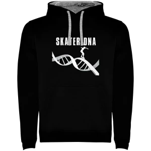 Kruskis Sweat à Capuche Skateboard Dna Two-colour Black / Grey 2XL Homme