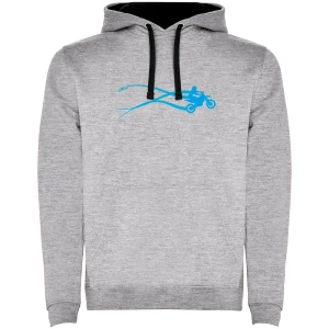 Kruskis Sudadera Con Capucha Stella Mx Two-colour Heather Grey / Black L