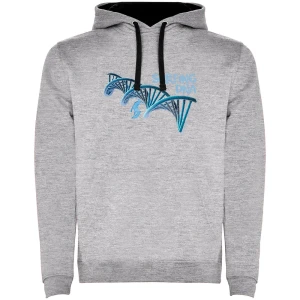 Kruskis Sweat à Capuche Surf Dna Two-colour Heather Grey / Black 2XL Homme