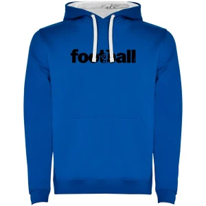 Kruskis Sweat à Capuche Word Football Two-colour Royal Blue / White 3XL Homme