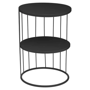 Atmosphera Mesa Auxiliar Metal Black One Size