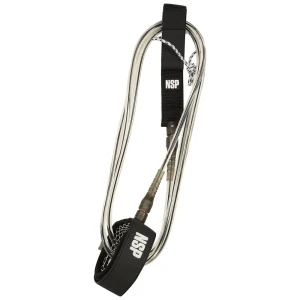 Nsp Leash De Surf Surf 7 Mm Black 8´ unisex