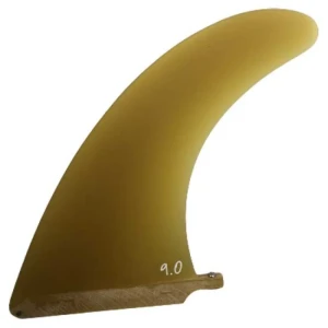 Surf System Quilla De Fibra De Vidrio Para Longboard Yellow 7.5´´