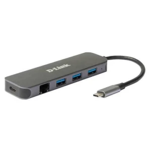 D-Link Hub Dub-2334 5 In 1 Usb C Grey One Size unisex