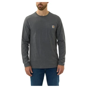 Carhartt T-shirt à Manches Longues Force Flex Pocket Relaxed Fit Carbon Heather L Homme