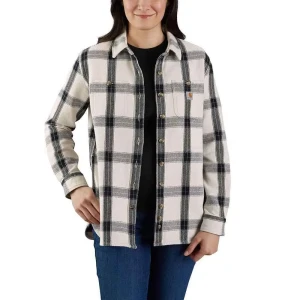 Carhartt Chemise à Manches Longues Twill Plaid Loose Fit Malt L Femme