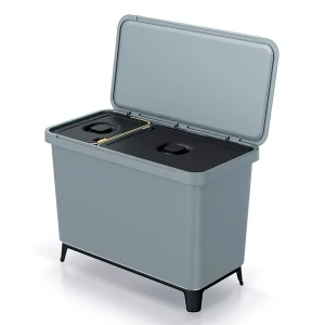 Keden Papelera De Reciclaje 1x10l+1x23l Systema 57x29x41 Cm Grey One Size