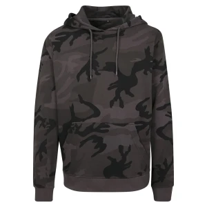 Build Your Brand Sweat à Capuche Camo Dark Camo 4XL Homme