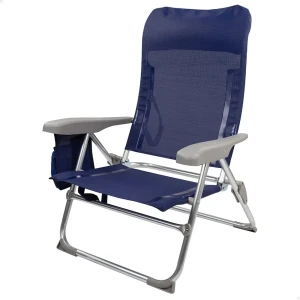 Aktive Silla Plegable Multiposición Aluminio Slim 61x60x89 Cm Navy 61 x 60 x 89 cm