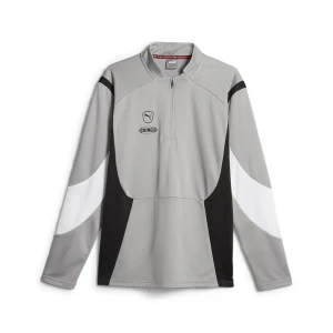 Puma Sweat à Demi-zip King Pro Concrete Gray L Homme,Femme