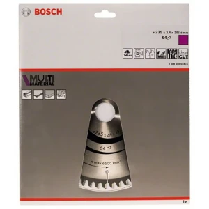 Bosch Accesorios Lame De Scie Circulaire Multi-matériaux 235x2.4x30/25d 64tr-f Grey One Size