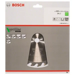 Bosch Disco De Sierra Circular Para Madera Op Wo H 184x16-24 Grey One Size