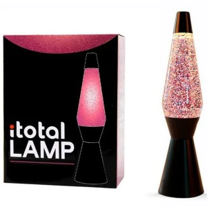 Itotal Lampe à Lave Pailletée 36 Cm Black One Size