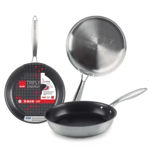 Ibili Poêle à Frire Triply 22 Cm Black One Size