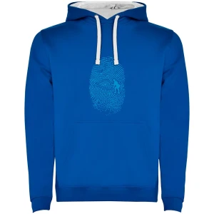 Kruskis Sweat à Capuche Crossfit Fingerprint Two-colour Royal Blue / White S