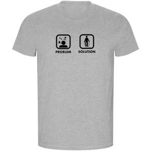 Kruskis T-shirt à Manches Courtes Problem Solution Train Eco Heather Grey 2XL