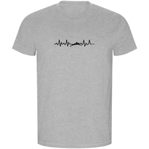 Kruskis Camiseta De Manga Corta Swimming Heartbeat Eco Heather Grey L