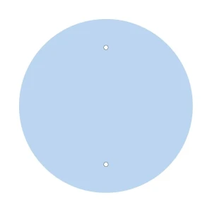 Creative Panel Azul Suave Cvfr402f114 Del Sistema Rose-one Round Blue 400 mm