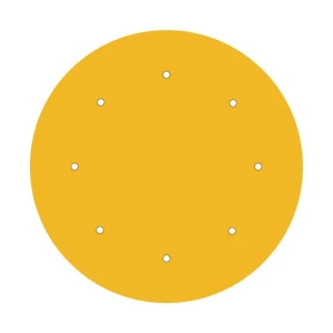 Creative Sistema Rose-one Round Cvfr408f113 Panel Mostaza Yellow 400 mm