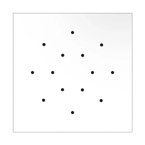 Creative Panel Cuadrado Blanco Mate Rose-one System Cvfq4014f102 Black 400 mm