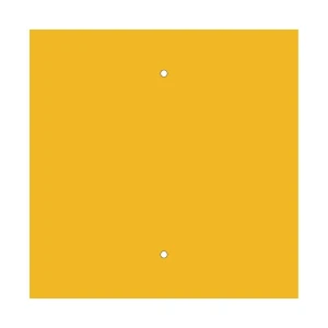 Creative Cables Système Rose-one Square Cvfq402f113 Panneau Moutarde Yellow 400 mm