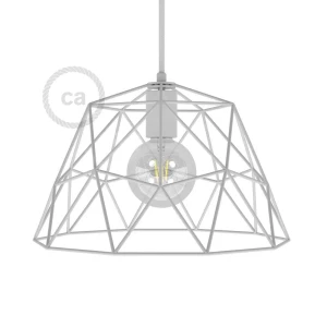 Creative Pantalla De Lámpara Xl Con Cúpula De Metal White One Size