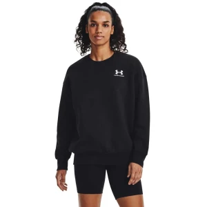 Under Armour Sweat-shirt Essential Fleece Os Crew Black 001 / White 100 XS