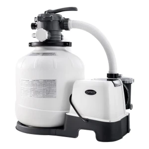Intex Filtre à Sable Pour Station D´épuration Qx2600 Avec Chloration Au Sel Krystal Clear 11g/h 56800 L