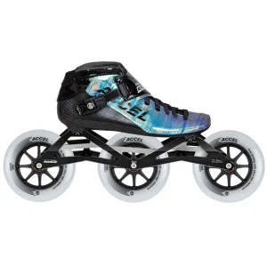 Powerslide Patins En Ligne Accel Race Reflective 125 Reflective EU 40 Homme,Femme