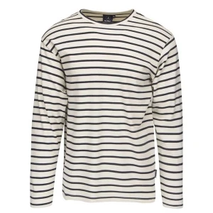 Sea Ranch T-shirt à Manches Longues Grenaa Ecru / Sr Navy 2XL Homme