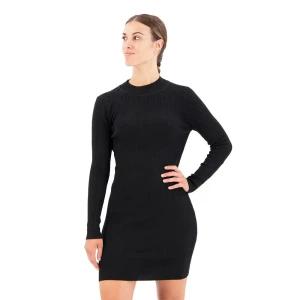 Superdry Robe Courte à Manches Longues Backless Bodycon Black XL Femme