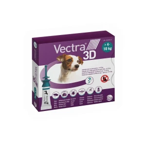 Ceva Pipeta Antiparasitaria Para Perros Vectra 3d Spot-on 4-10kg 3 Unidades Multicolor One Size