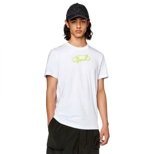 Diesel T-shirt à Manches Courtes Diegor White S Homme