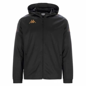 Kappa Sweat-shirt à Zip Grevolo Black / Grey Dark XL Homme