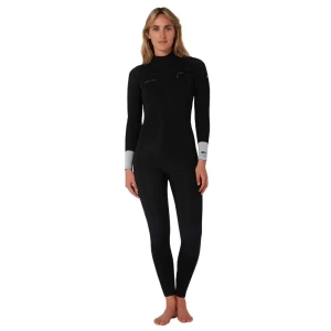 Ocean & Earth Combinaison En Néoprène à Manches Longues Et Fermeture éclair Sur La Poitrine Pour Femme Steamer 3/2 Mm Black 16 Femme