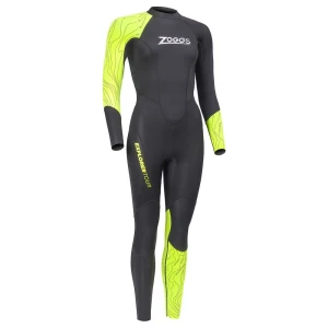 Zoggs Traje De Neopreno De Manga Larga Para Mujer Explorer Tour Black / Yellow XS