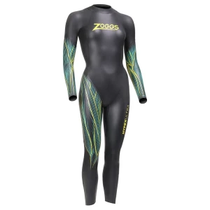 Zoggs Traje De Neopreno De Manga Larga Para Mujer Hypex Ultra Black / Yellow XS