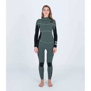 Hurley Combinaison En Néoprène à Manches Longues Et Fermeture éclair Sur La Poitrine Pour Femme Plus 4/3 Mm A89 12 Femme