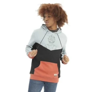 Hydroponic Sweat à Capuche Dragon Ball Z Goku Saiyan Misty Blue / Black / Terracota S Homme