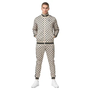 Lonsdale Survêtement Boswall Sand / Black / White XL Homme