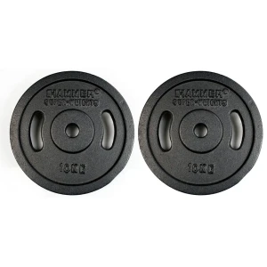 Finnlo Disque De Poids Fer 10kg 2 Unités Black 10 kg