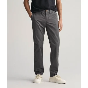 Gant Pantalon Chino Twill Slim Fit Antracite 29 Homme