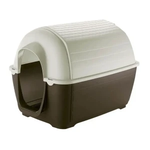 Ferplast Chenil En Résine Kenny Mini 40x66x40 Cm Brown / Beige One Size