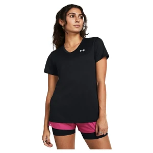 Under Armour T-shirt à Manches Courtes Tech V Solid Black / White XL