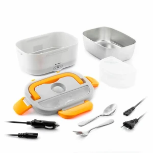 Innovagoods Lonchera Eléctrica Car Lunffi White / Orange One Size