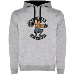 Kruskis Sweat à Capuche Go Hard Two-colour Heather Grey / Black 3XL