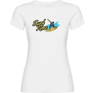 Kruskis T-shirt à Manches Courtes Surf Time White M Femme