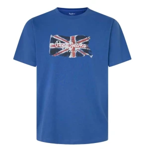 Pepe Jeans T-shirt à Manches Courtes Clag Steel Blue S Homme